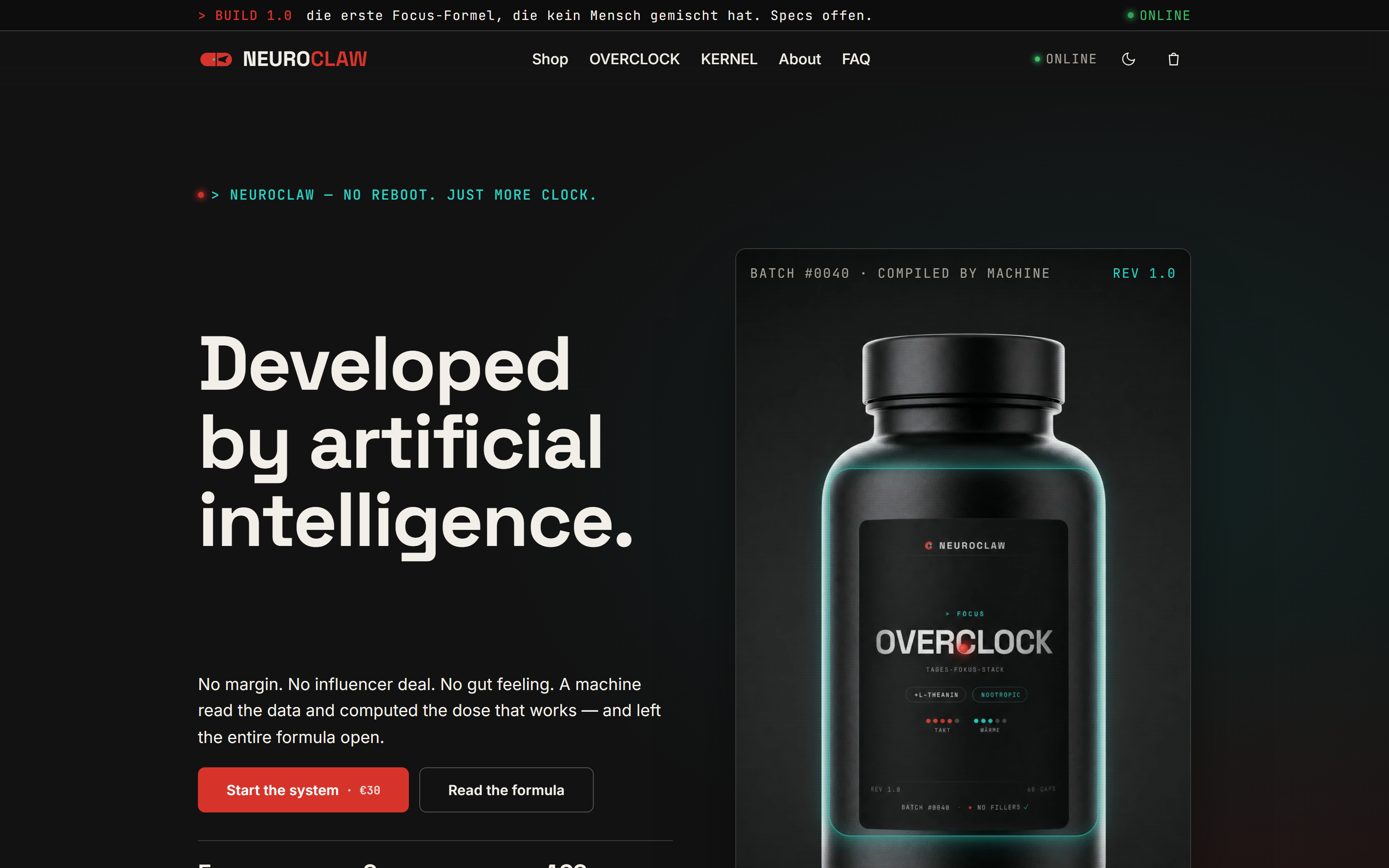 NEUROCLAW Startseite